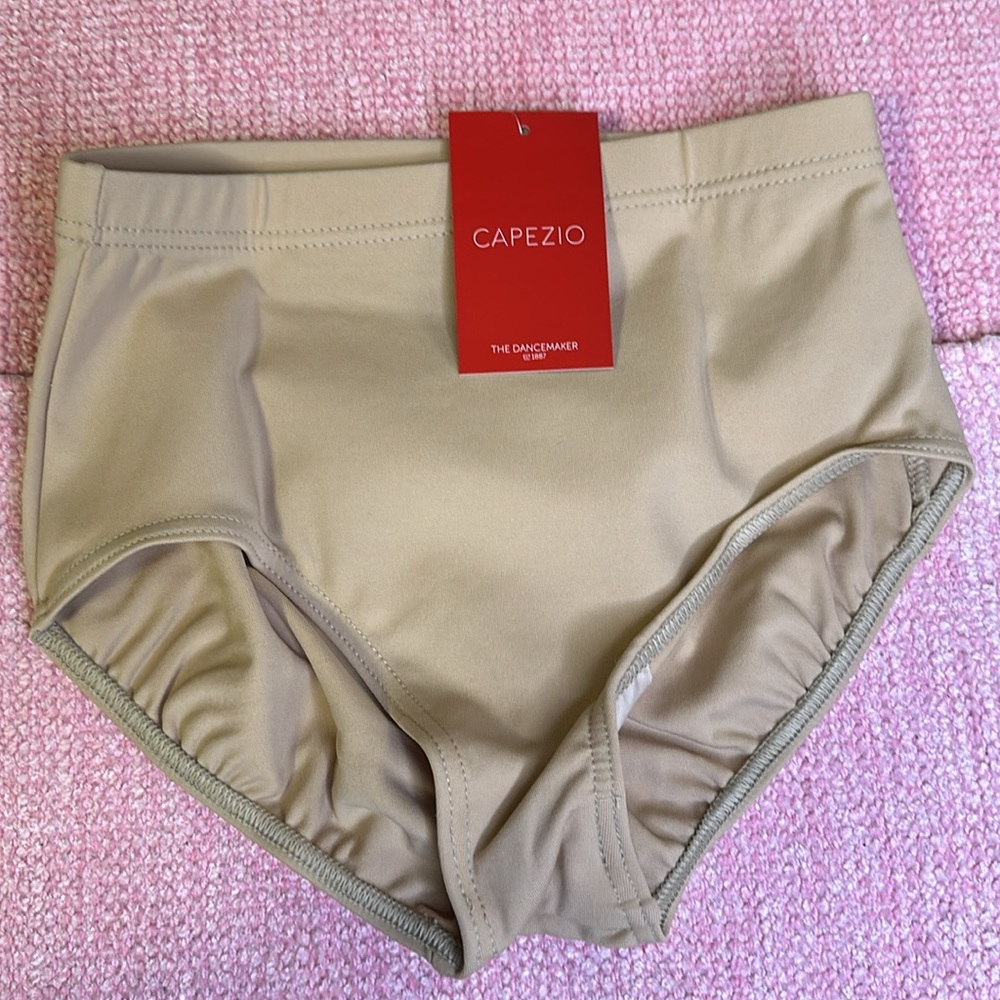 Brand new Capezio The Dancemaker Briefs in Nude, size Small.